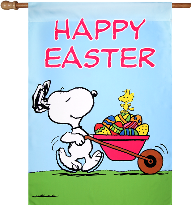 Snoopy Woodstock Easter Celebration PNG Image