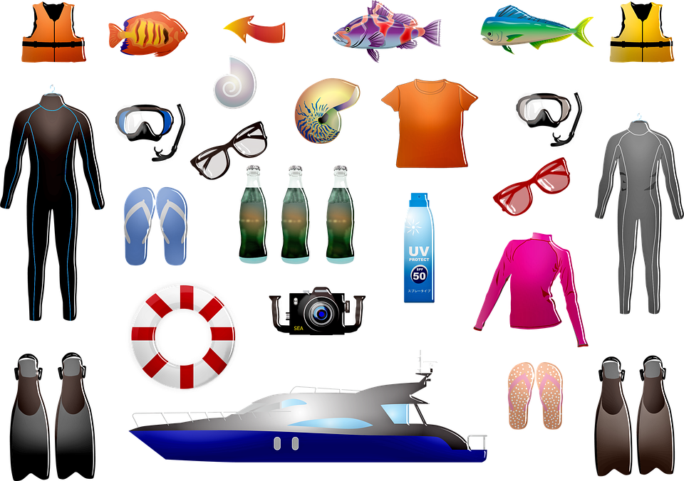 Snorkeling Equipmentand Accessories PNG Image