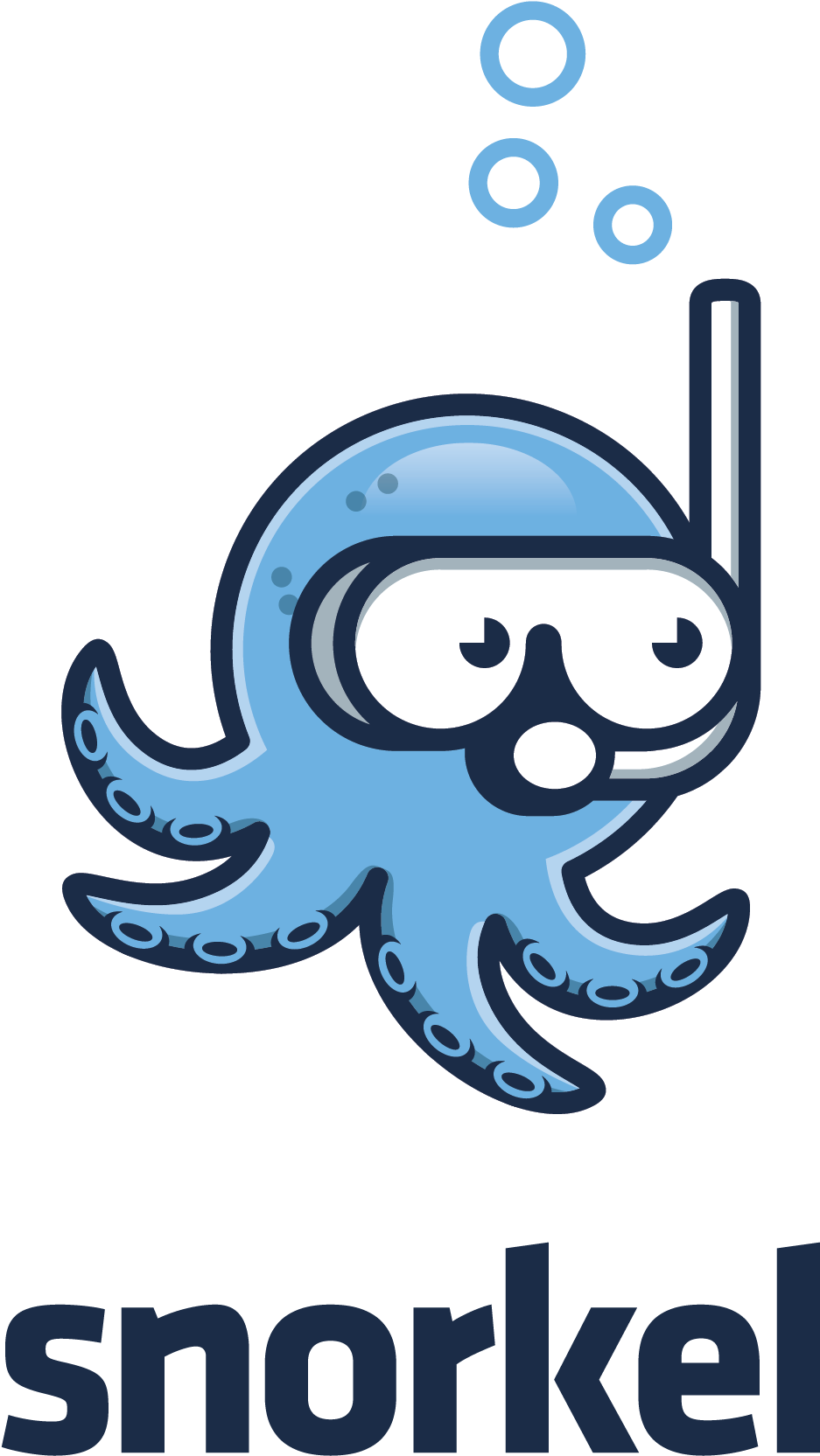 Snorkeling Octopus Cartoon PNG Image