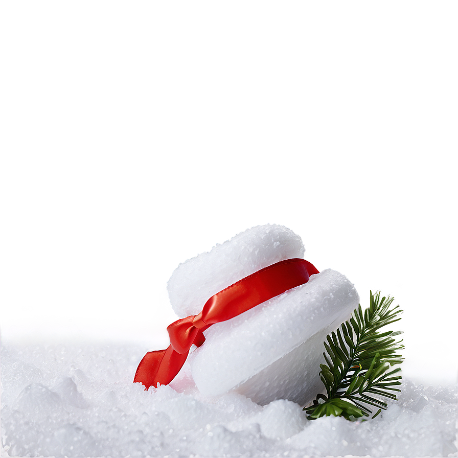 Snow Blanketed Christmas Gift Png Oub PNG Image