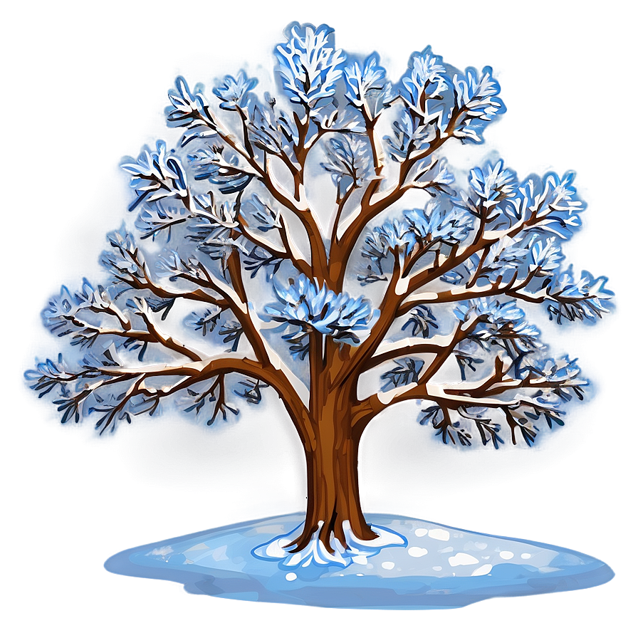 Snow Blanketed Tree Png Goo58 PNG Image