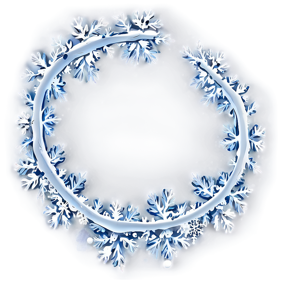 Snow Border Design Png Mat25 PNG Image