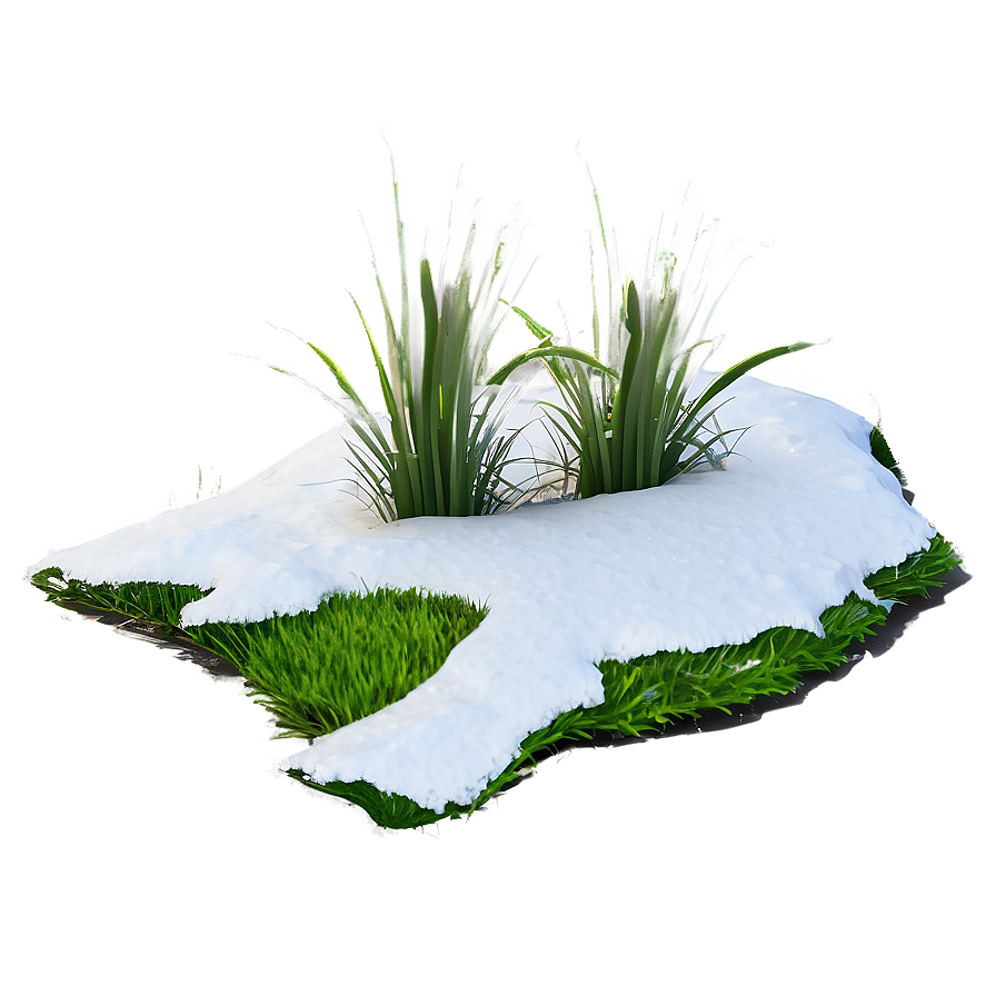 Snow-capped Grass Png Gkt47 PNG Image