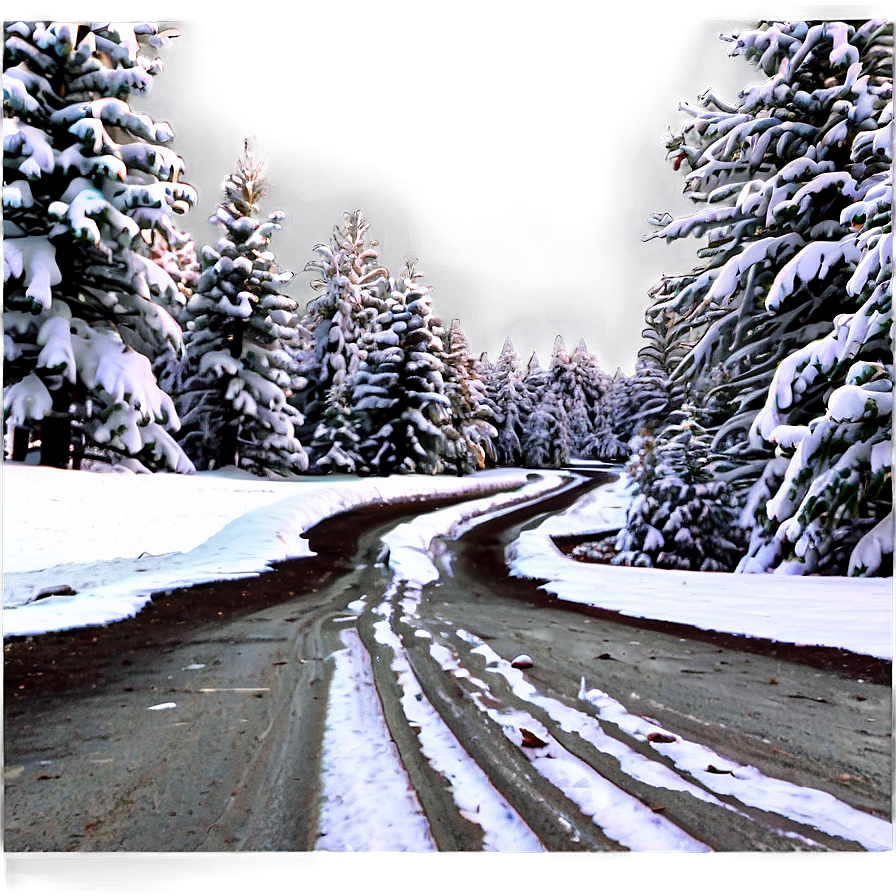 Snow-capped Trail Path Png Kfp50 PNG Image