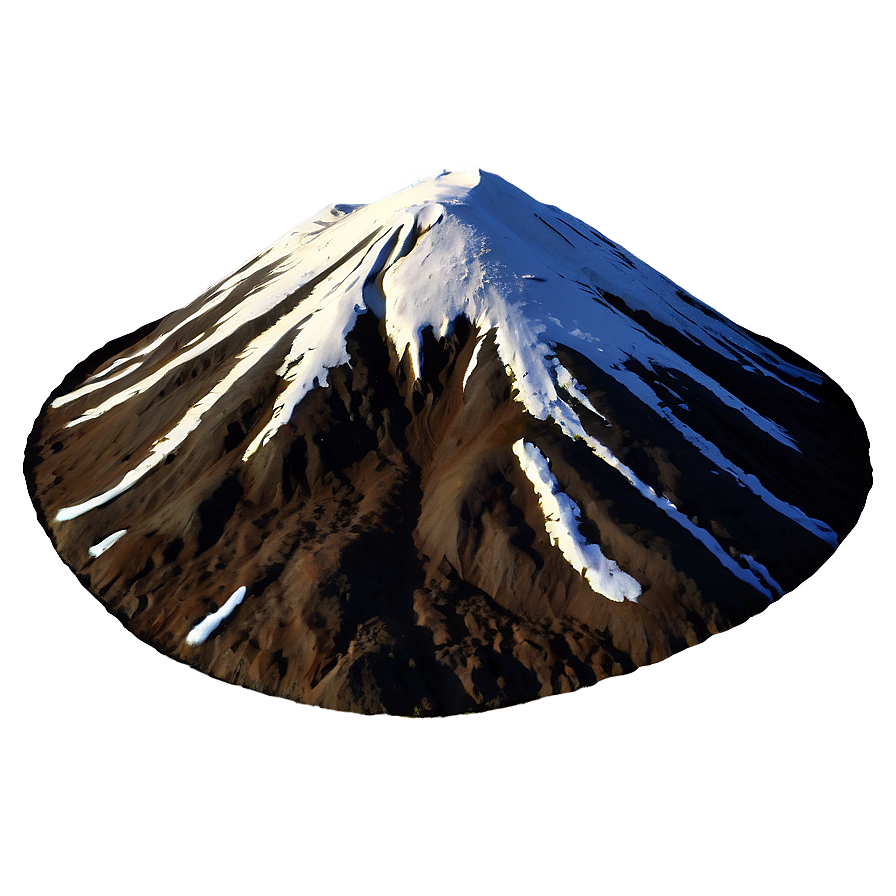 Snow-capped Volcano Png Ovr PNG Image