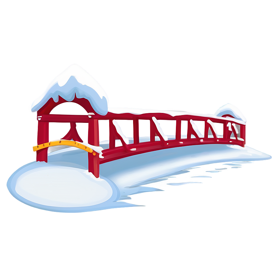 Snow-covered Bridge Winter Png 10 PNG Image