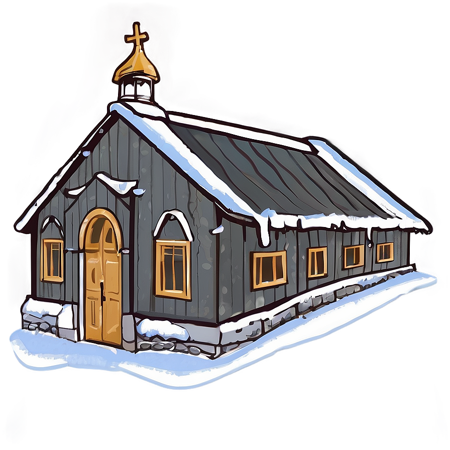 Snow-covered Church Winter Png 65 PNG Image