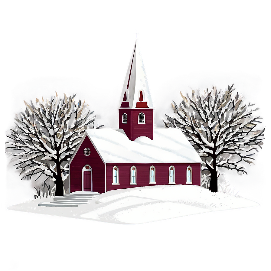 Snow-covered Church Winter Png Qpq59 PNG Image