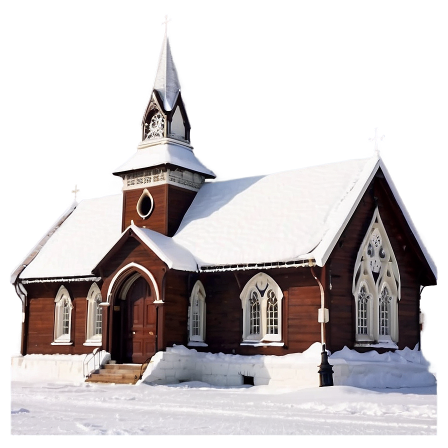 Snow-covered Church Winter Png Txl PNG Image