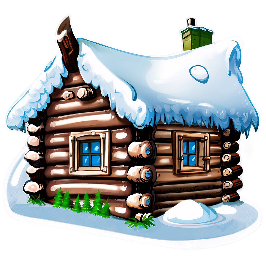 Snow-covered Log Cabin Png Tkb PNG Image