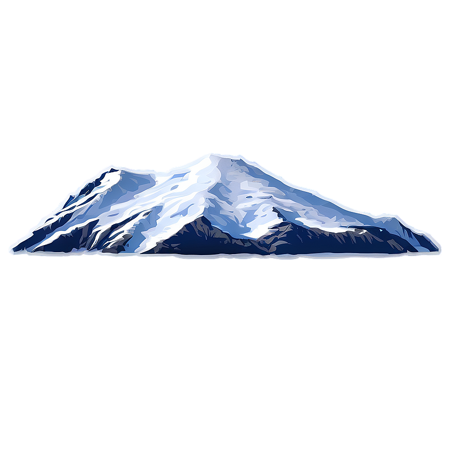 Snow-covered Mountain Landscape Png Cth39 PNG Image