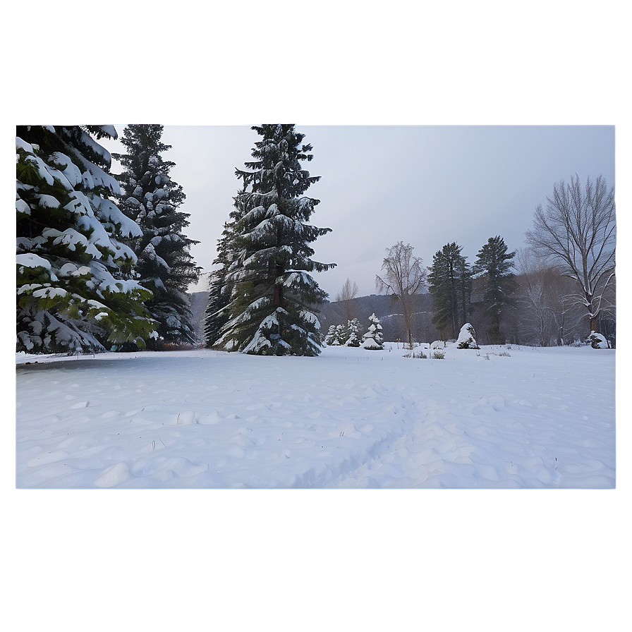 Snow Covered Park Png Gru PNG Image