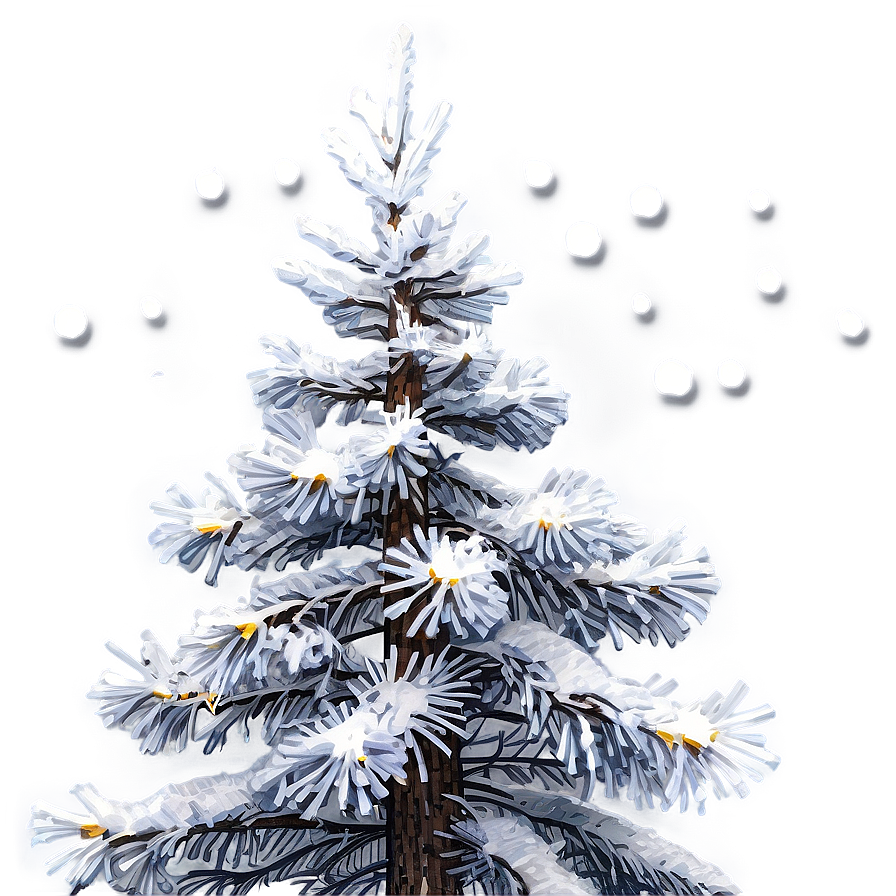 Snow-covered Pine Tree Png Yxi19 PNG Image