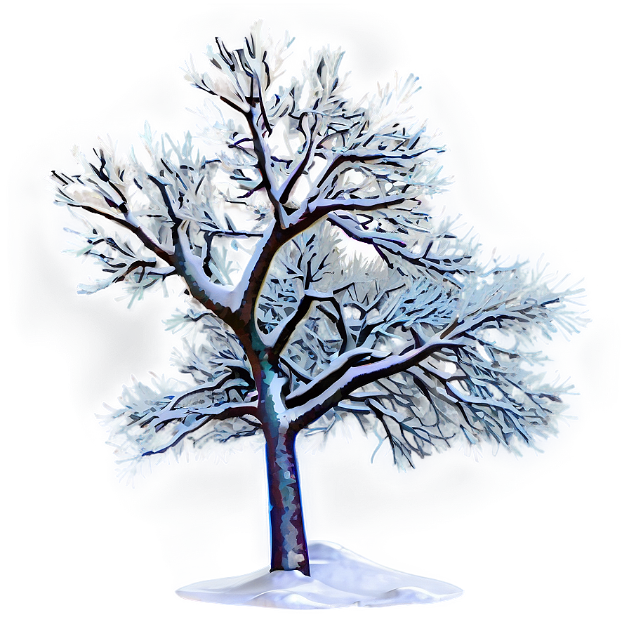 Snow-covered Tree Png 06112024 PNG Image