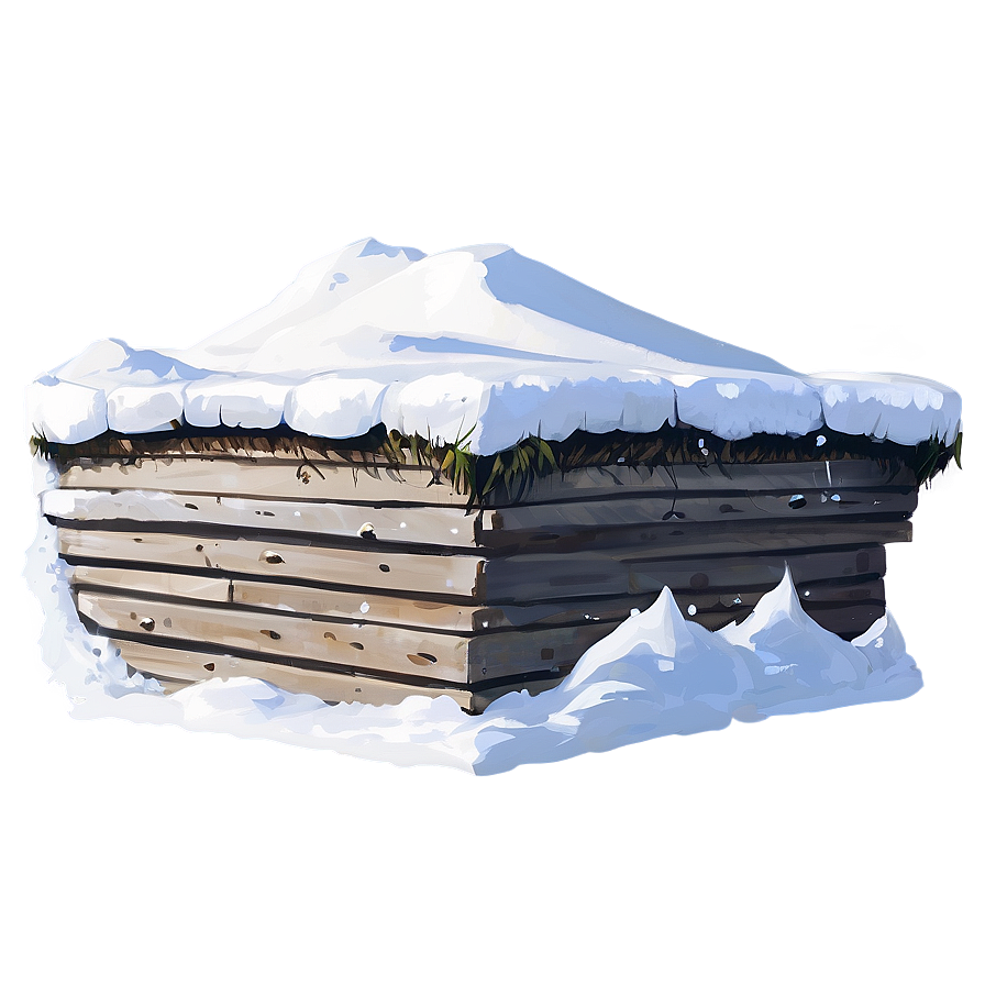 Snow-covered Wall Png Ovg PNG Image