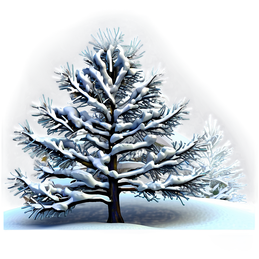 Snow Kissed Tree Png 24 PNG Image