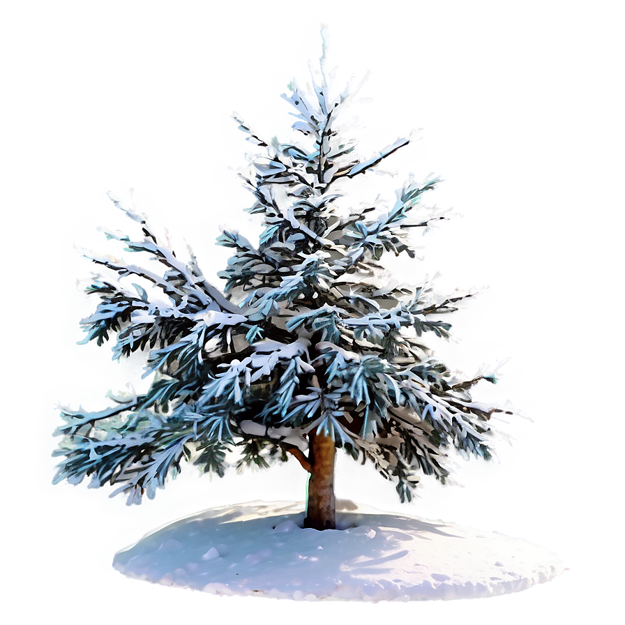 Snow Laden Tree Png Raa11 PNG Image