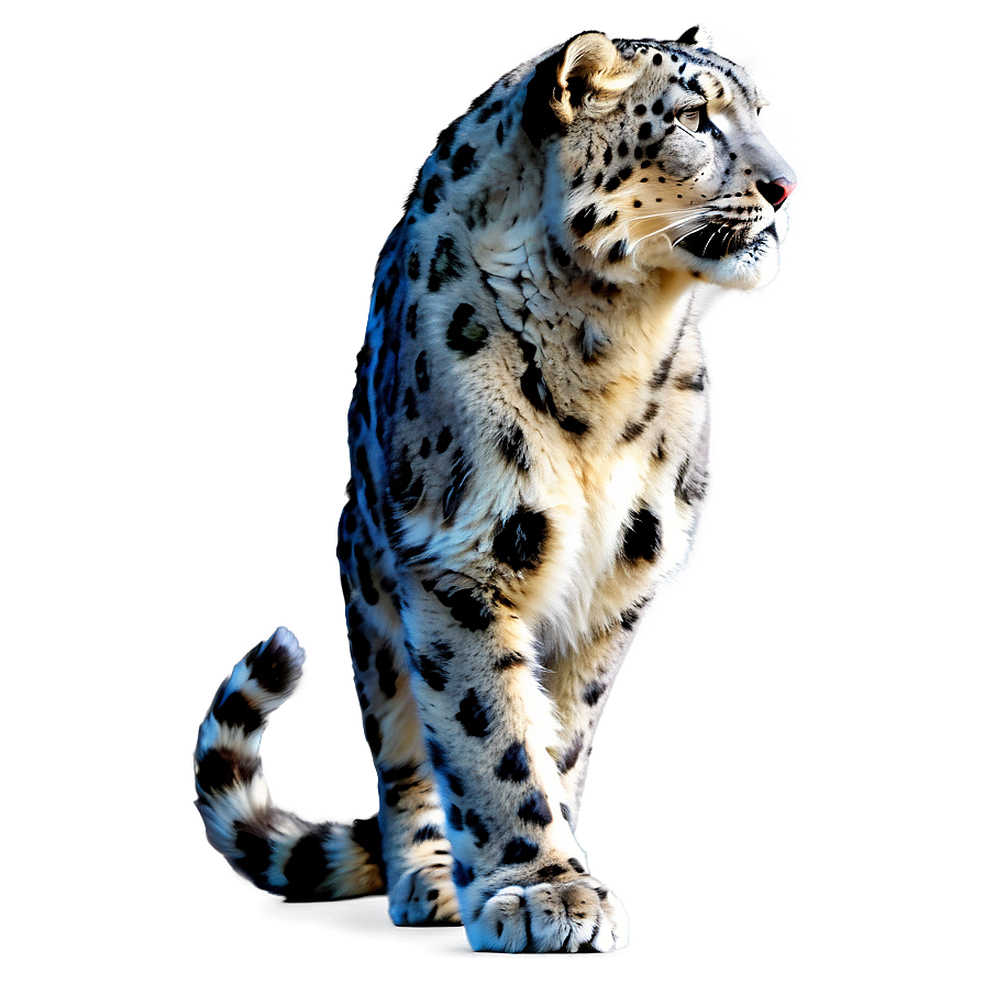 Snow Leopard Side Profile Png Pbj62 PNG Image