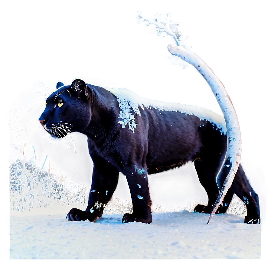 Snow Panthers In Winter Png Vkm77 PNG Image