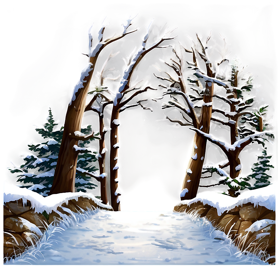 Snow Path Transparent Png 4 PNG Image