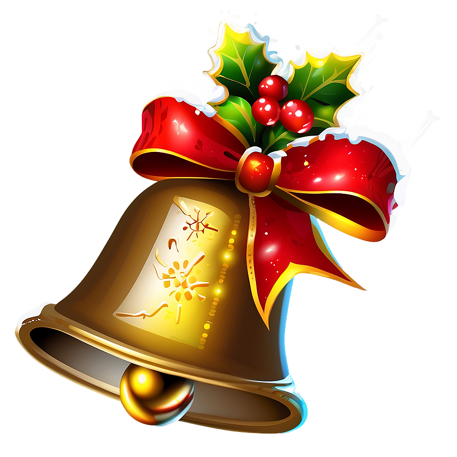 Snow Topped Christmas Bell Png Ewr24 PNG Image