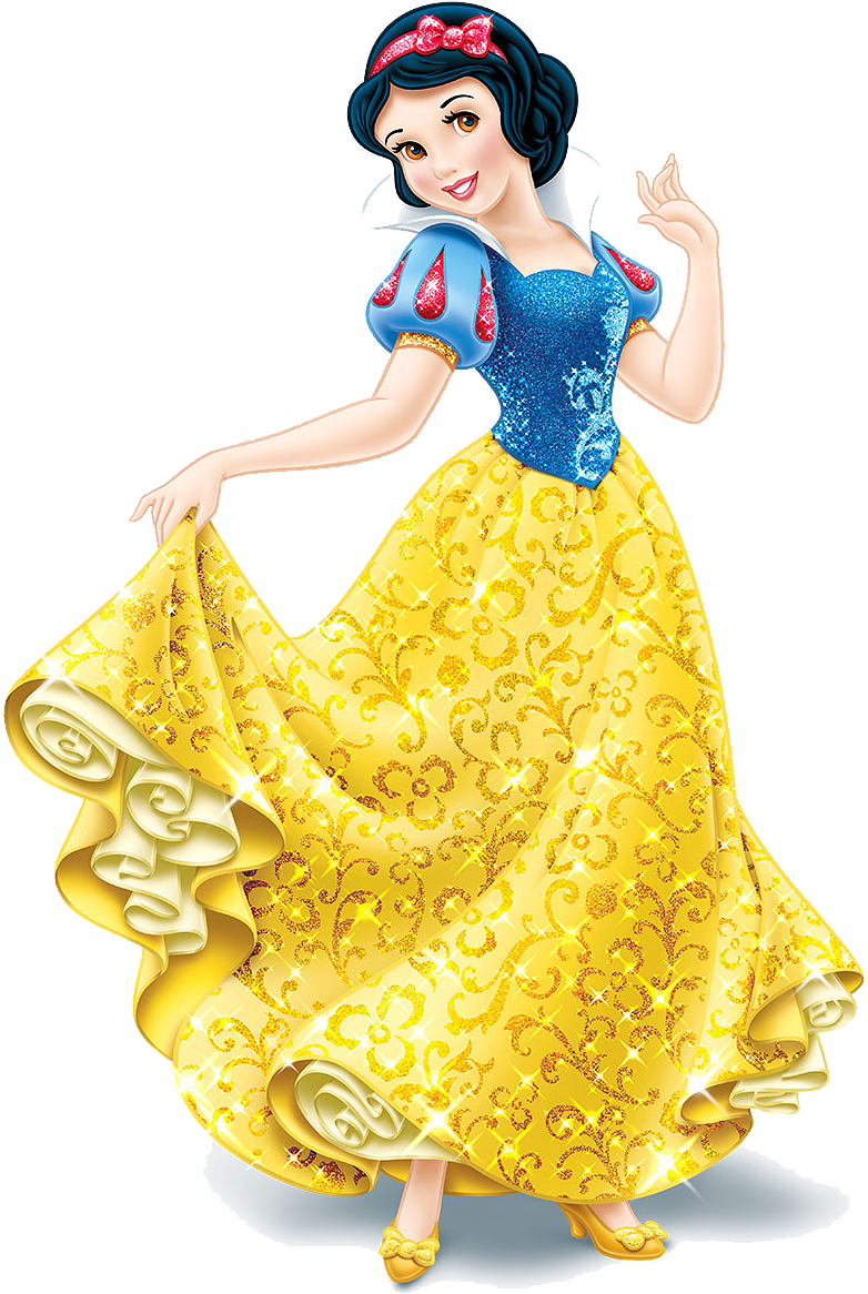 Snow White Animated Character Pose PNG Image