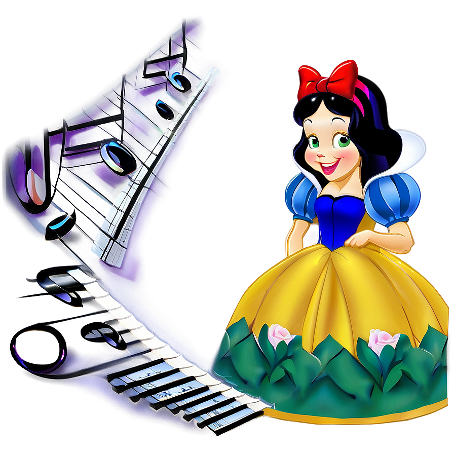 Snow White Singing To Animals Png Yqp PNG Image