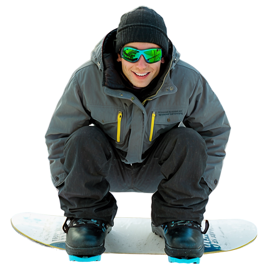 Snowboarding A PNG Image