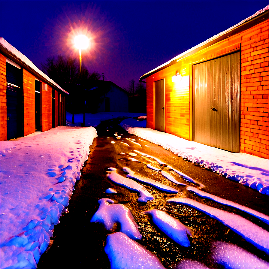 Snowfall In Alleyway Png Twb67 PNG Image