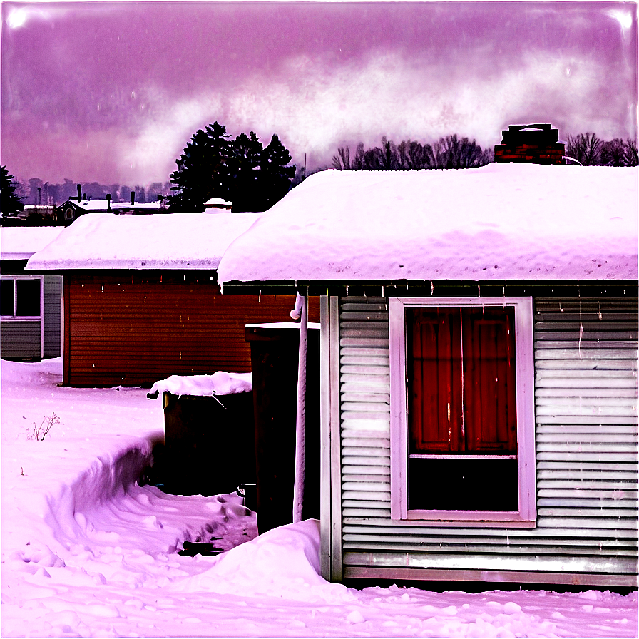 Snowfall On Rooftops Png 06122024 PNG Image