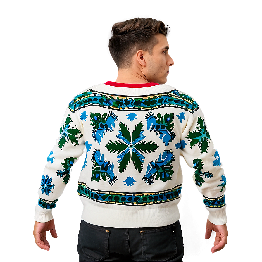 Snowflake Sweater Design Png 55 PNG Image