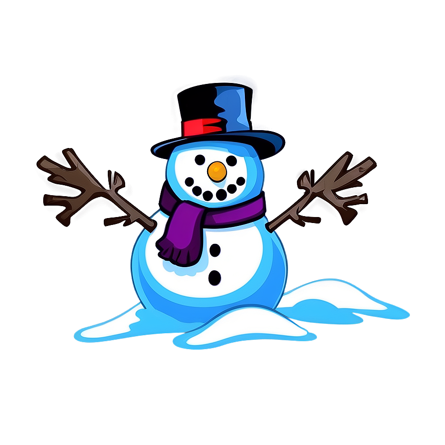 Snowman Scene Background Png 85 PNG Image