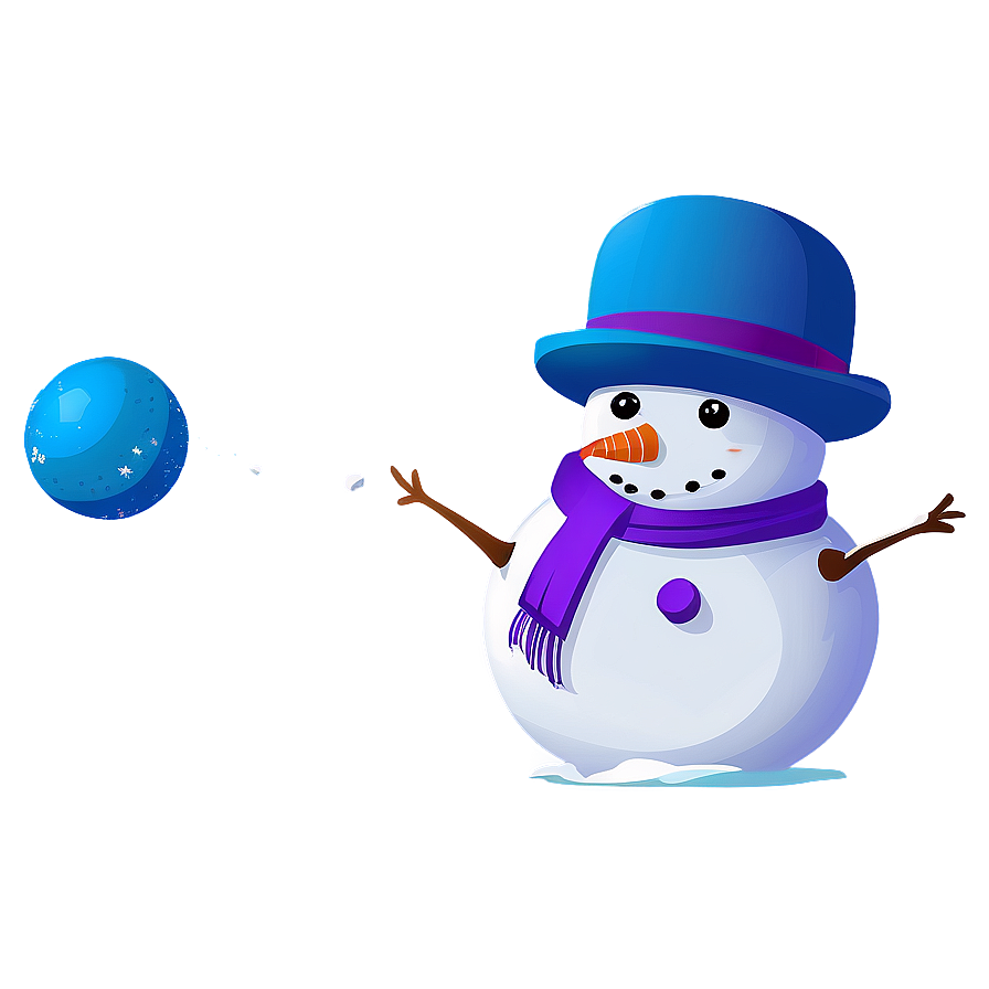 Snowman Snowball Fight Png 37 PNG Image