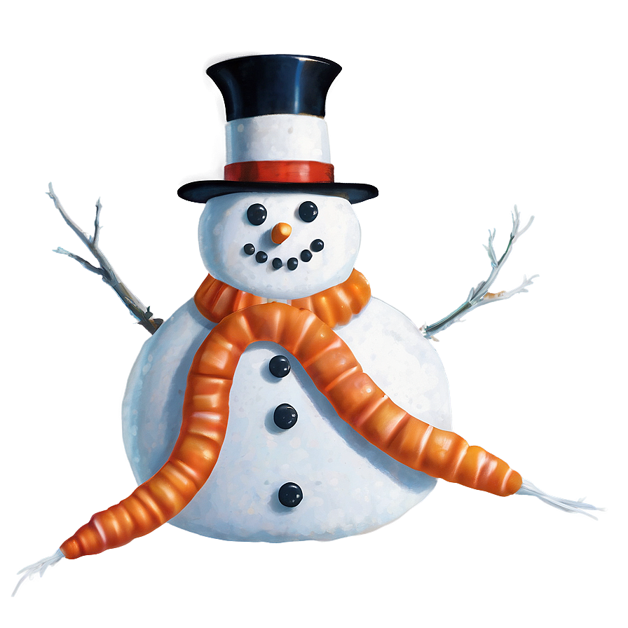 Snowman With Carrot Nose Png Rjm93 PNG Image