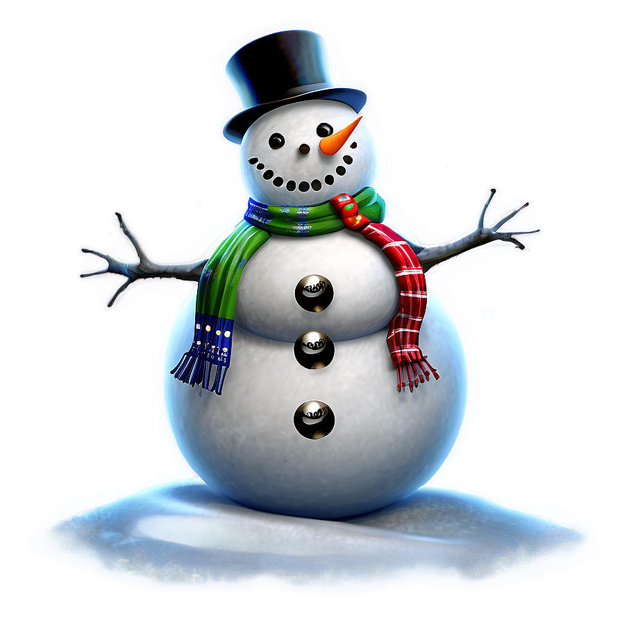 Snowman With Christmas Lights Png 27 PNG Image