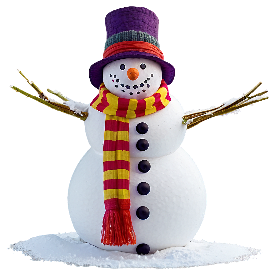 Snowman With Pets Png 19 PNG Image