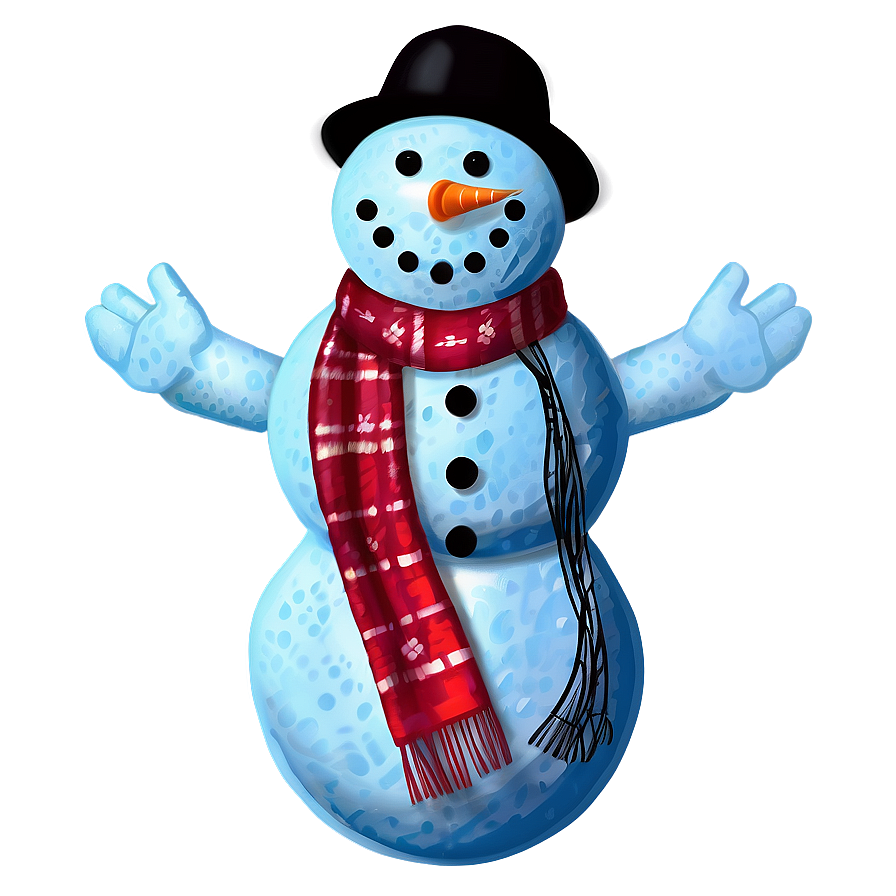 Snowman With Scarf Png Kjo20 PNG Image