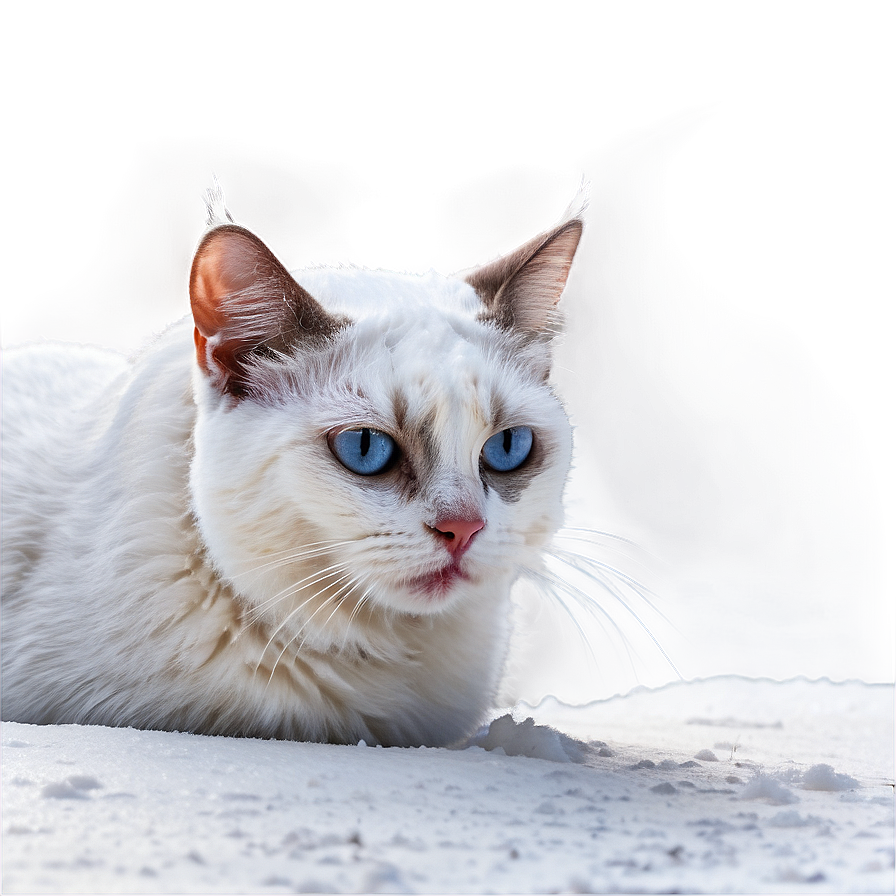 Snowy Cat Meme Png 05212024 PNG Image