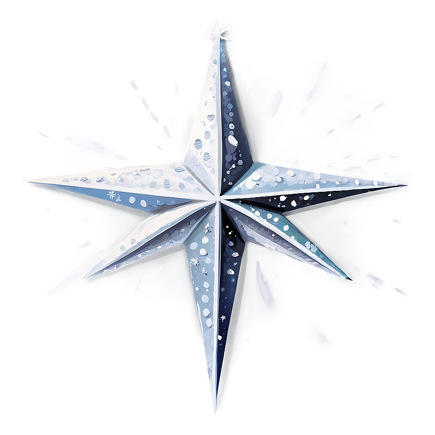 Snowy Christmas Star Png 06252024 PNG Image