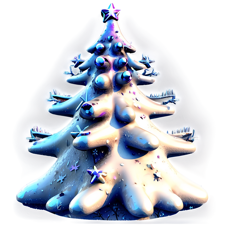 Snowy Christmas Tree Png Ffm71 PNG Image