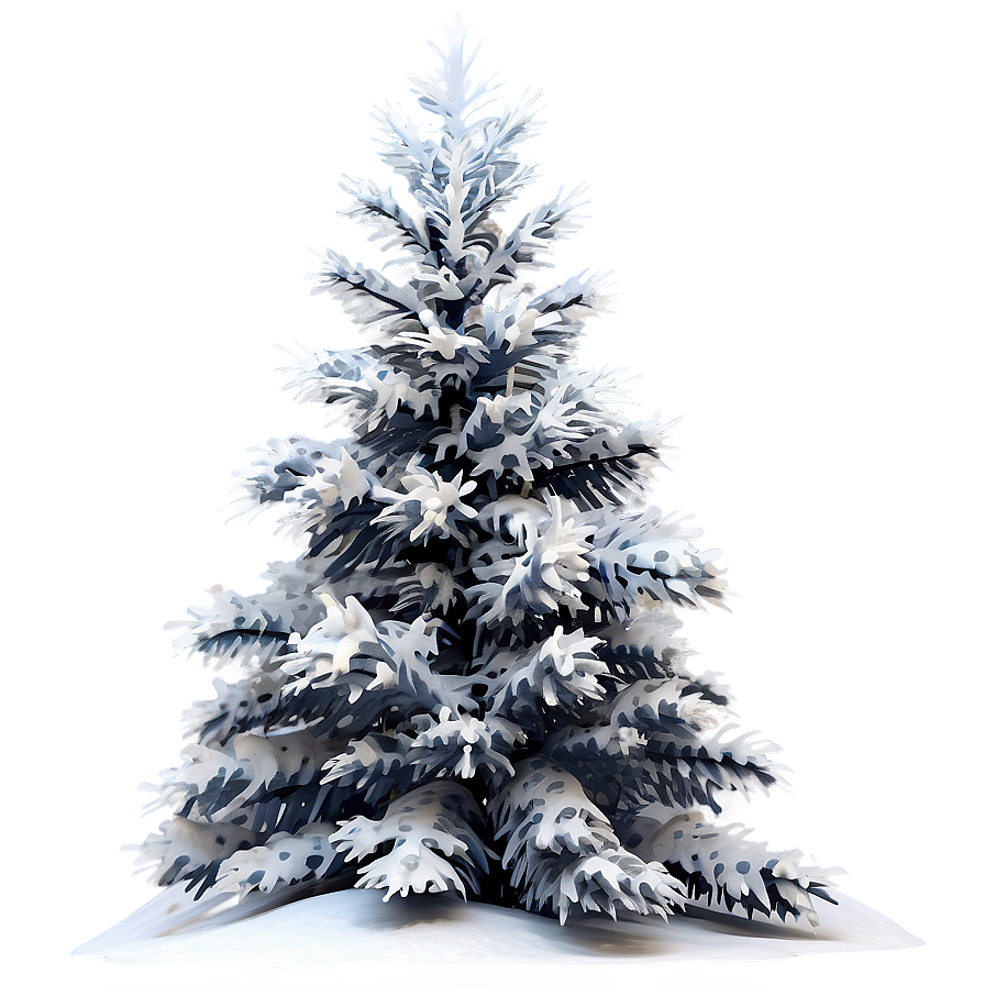 Snowy Christmas Trees Png 06292024 PNG Image