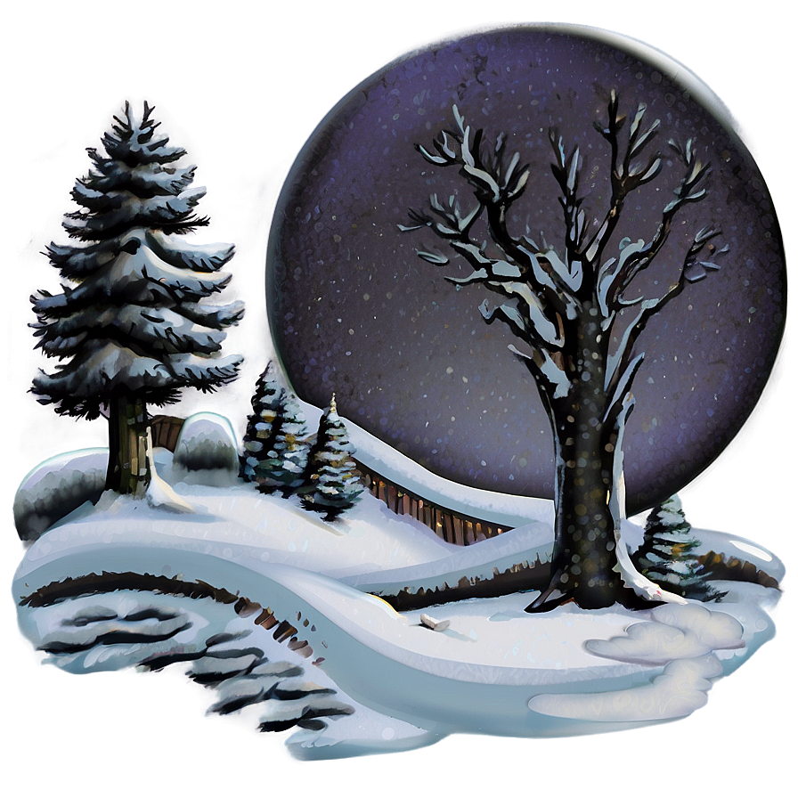 Snowy Memories Png Amx15 PNG Image