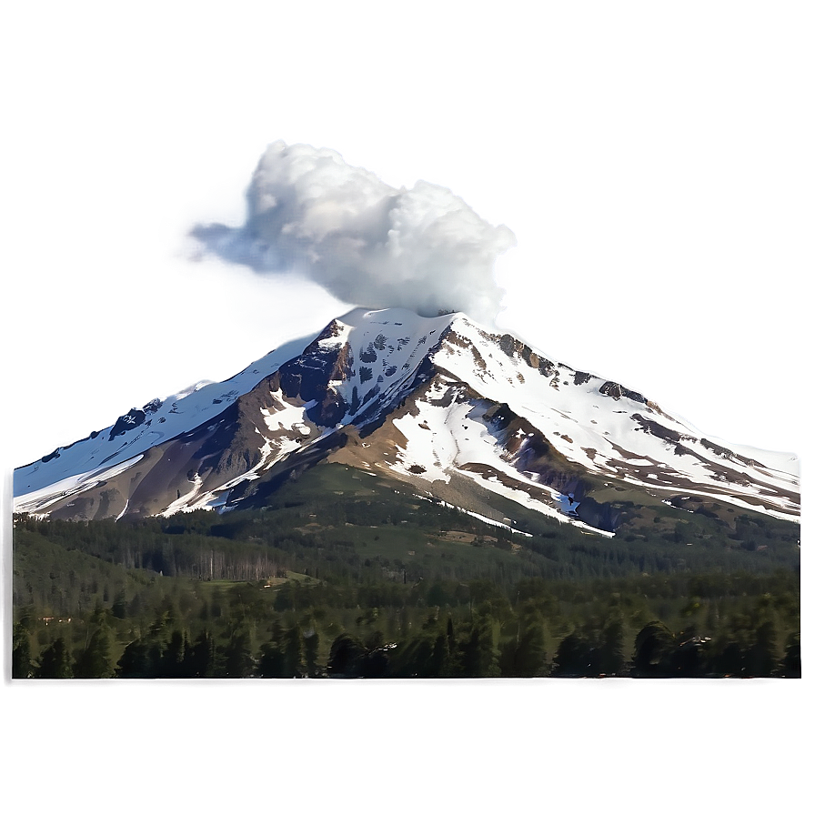 Snowy Mountain A PNG Image