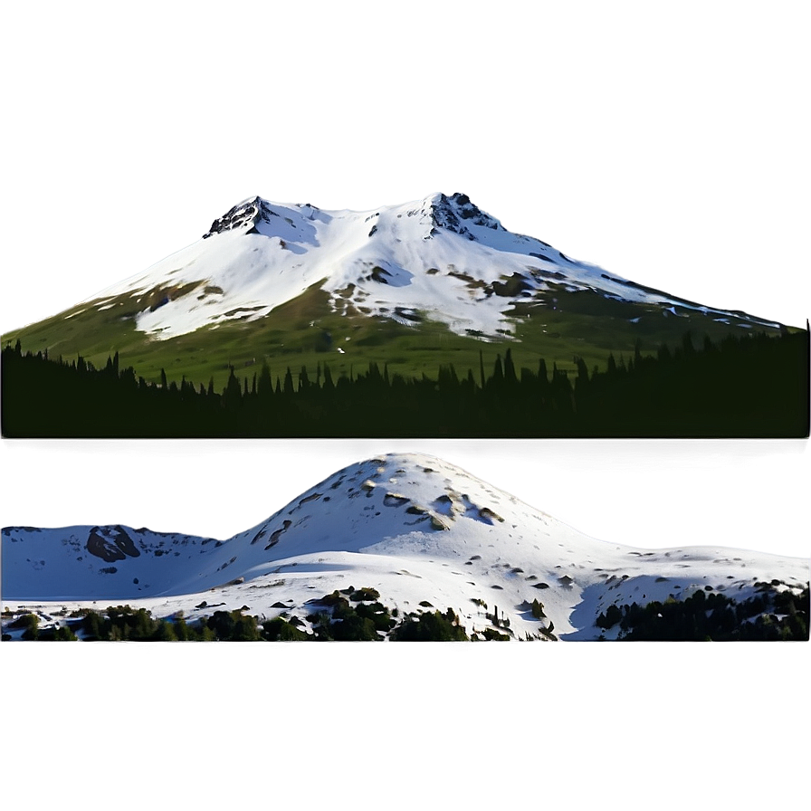 Snowy Mountain C PNG Image