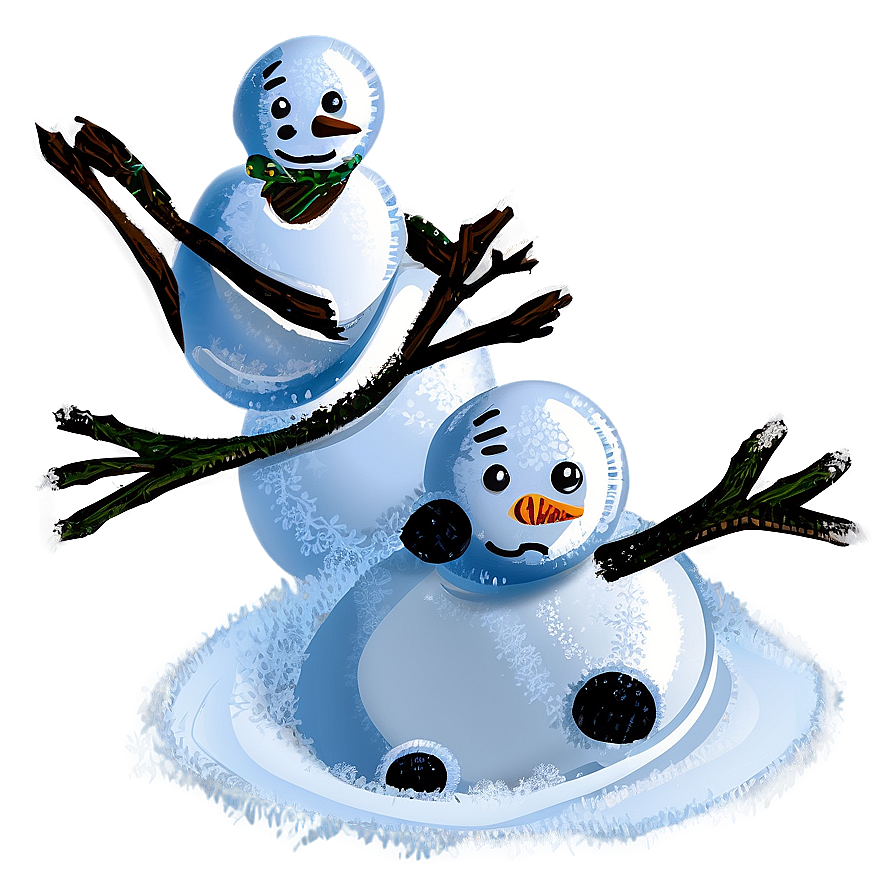 Snowy Mountain With Snowman Png 06252024 PNG Image