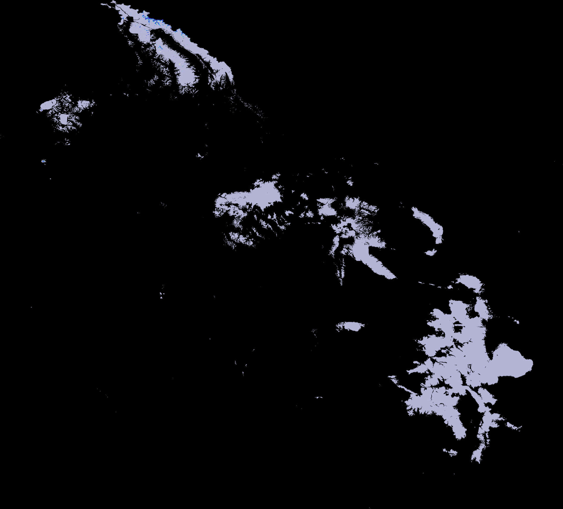 Snowy Night Silhouette PNG Image