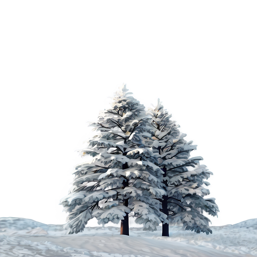 Snowy Pine Forest Landscape Png Gve PNG Image