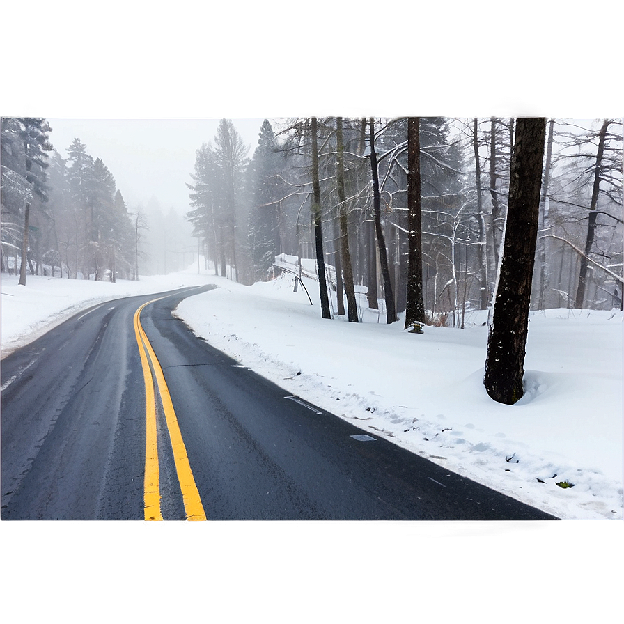 Snowy Road Blizzard Png 35 PNG Image