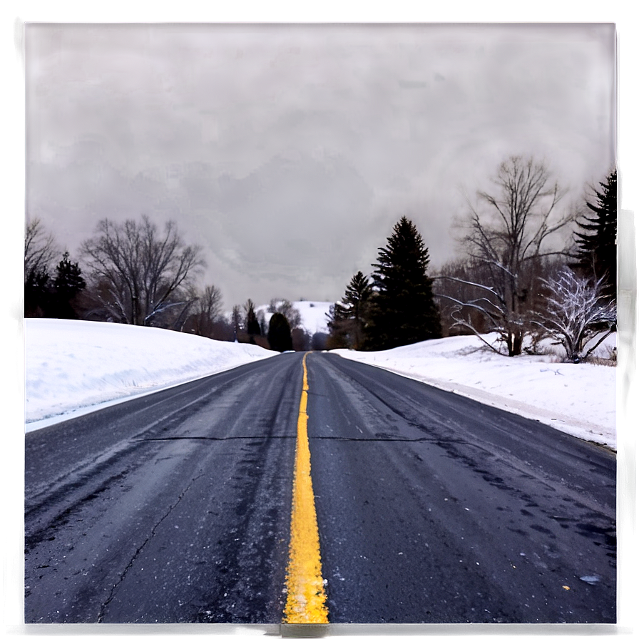 Snowy Road Png Brl PNG Image