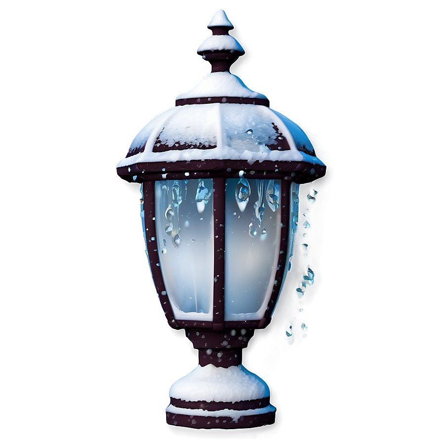 Snowy Streetlamp Transparent Png Pbh13 PNG Image